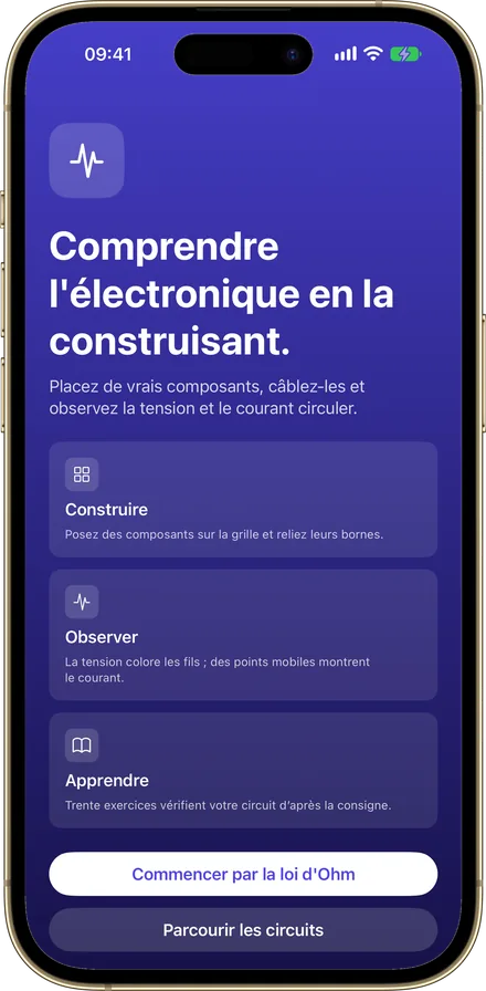 Ohmira sur iPhone, sur l'écran d'accueil